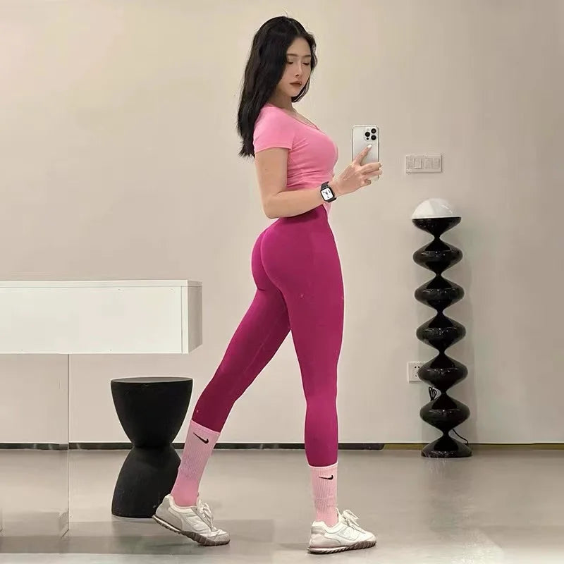 Yoga  High Waist legíny pro krásný zadeček